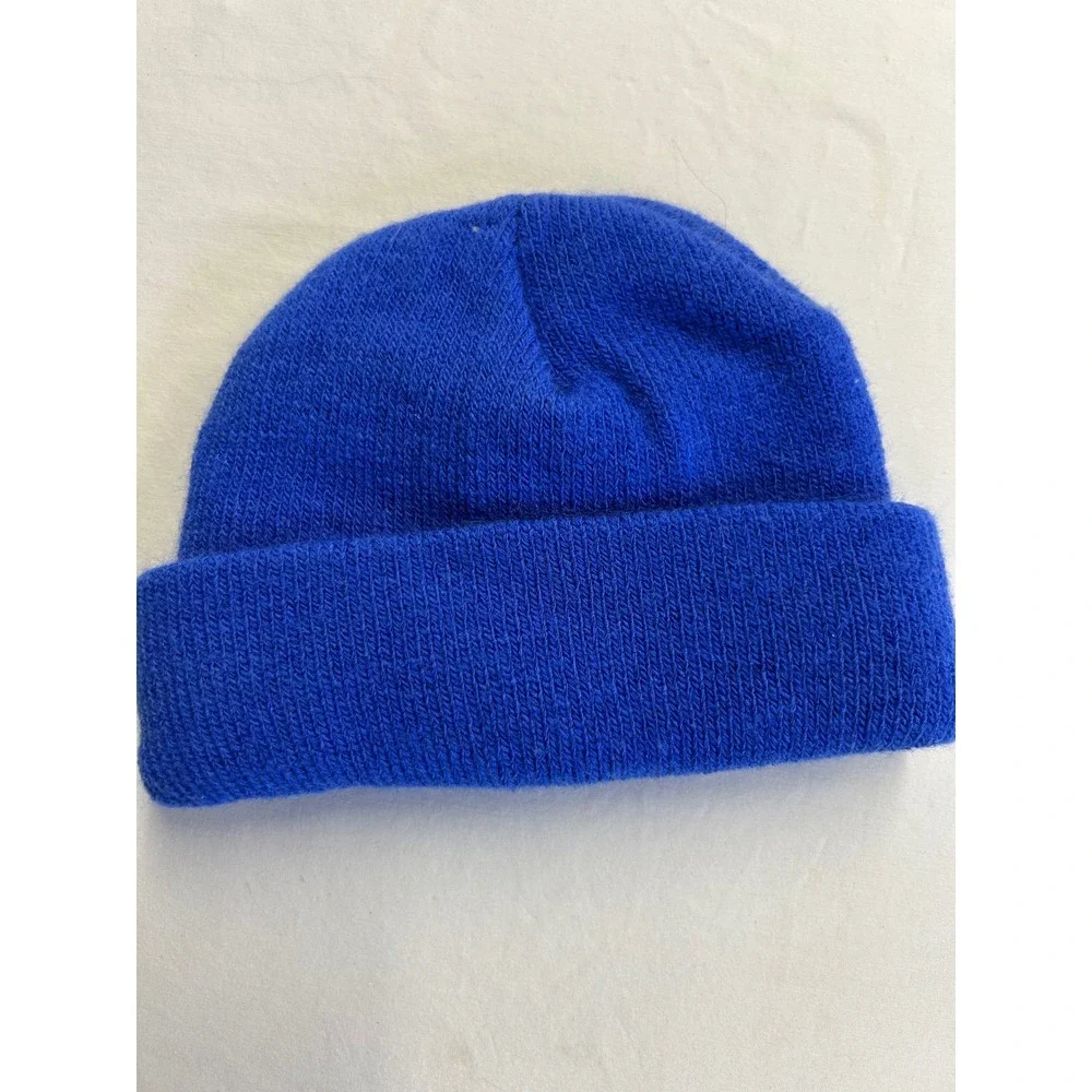 Vintage 1997 baby/kids Peanut Snoopy Woodstock Blue Embroidered Beanie Hat